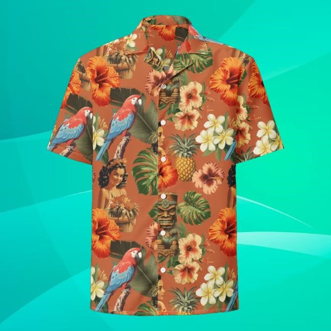 Wild Surf Wear Merch Store Vintage Tiki Hawaiian T Shirt