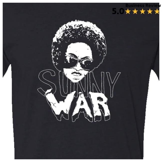 Hello Merch Shop Sunny War Afro Black T Shirts