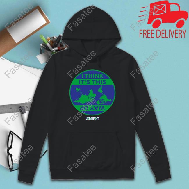 Chrispackham Store I Think It's This Way Up Hooded Sweatshirt