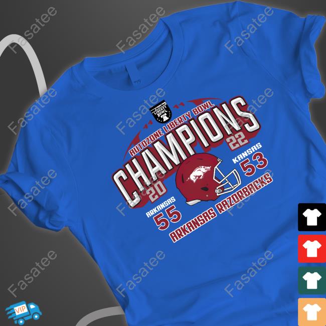 Autozone Liberty Bowl Champions Arkansas Razorbacks Tee