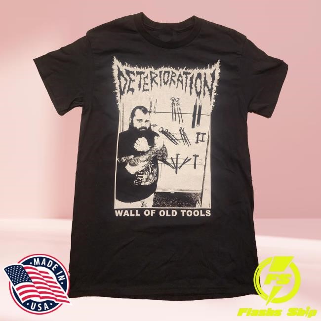 Shattered Dreams Productions Merch Deterioration - Wall Of Old Tools Crewneck Sweatshirt