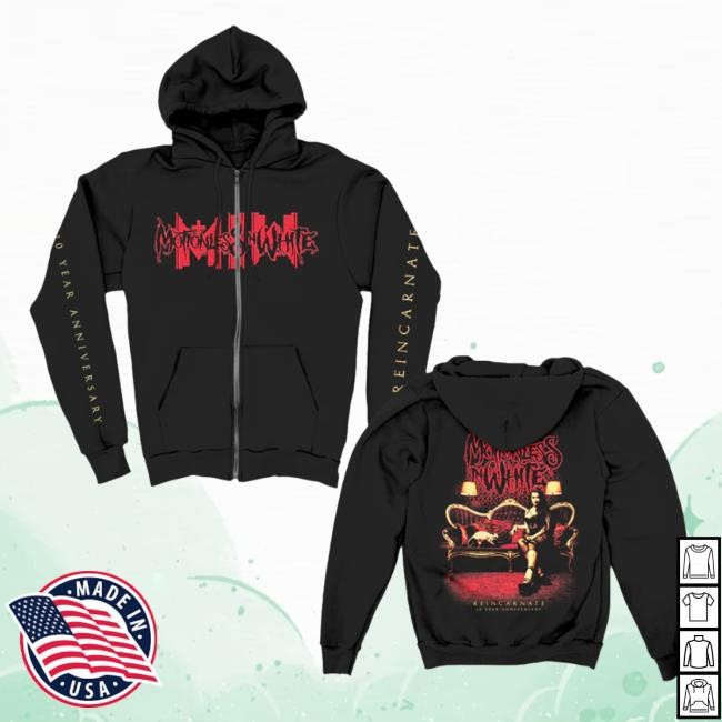 Motionless In White Merch Reincarnate 10 Year Tank Top
