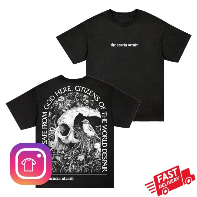 Trending Rise Records Merch The Acacia Strain You Are Safe From God Here Black Shirt