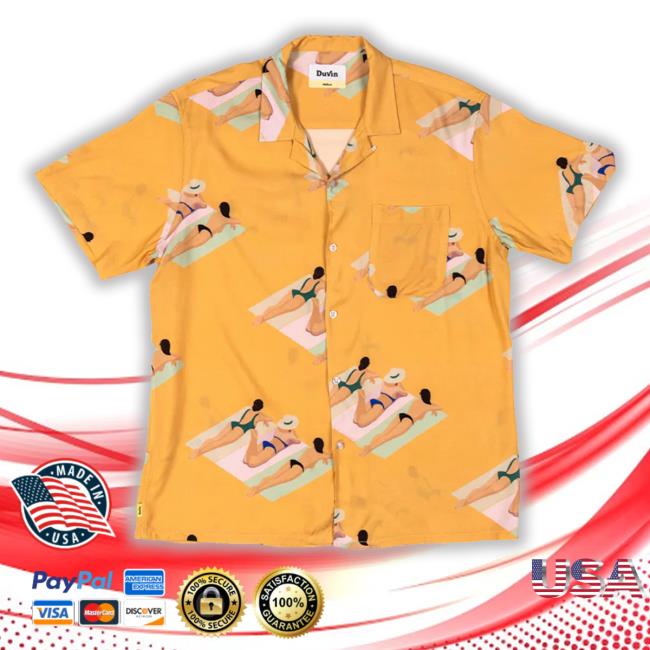 Duvindesign Merch Beach Day Buttonup Shirt