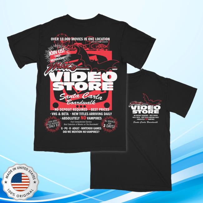 Official Studiohouse Designs Max's Video Store Top Shirt