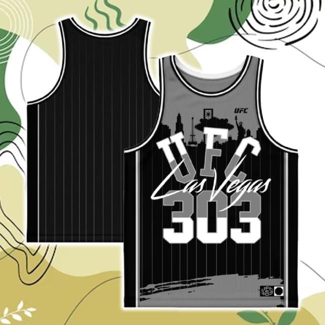 Trending Black Ufc 303 Basketball Jersey Tee Shirt Ufc Store Merch Shop