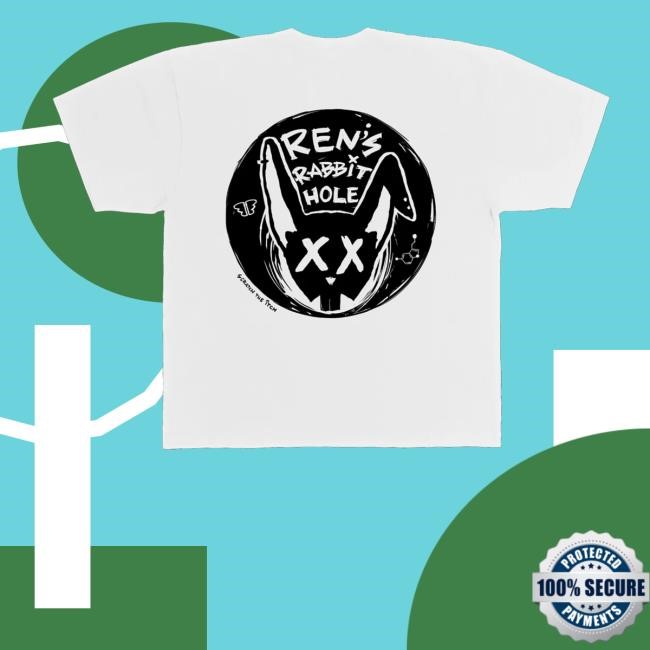 Renmakes Merch Ren Rabbit Hole White Tee Shirt