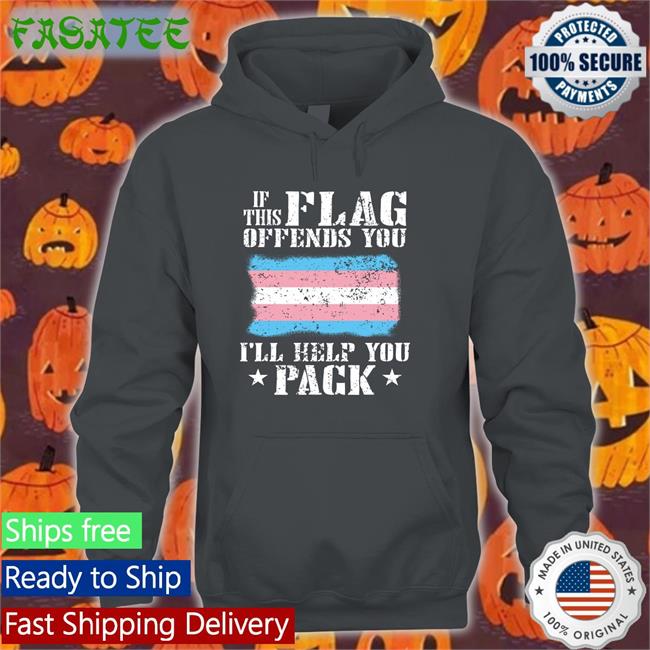 Trans Catboy If This Flag Offends You Trans I'll Help You Pack Long Sleeve Tee Vampire Catboy
