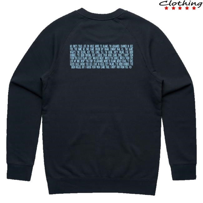 Official Royel Otis Merch Ro Crew Navy Long Sleeve T Shirt