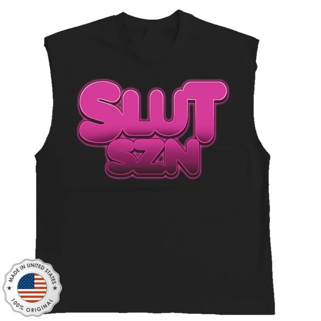 Nle Choppa Store Us Slut Szn Sleeveless T-Shirt In Black Shirt