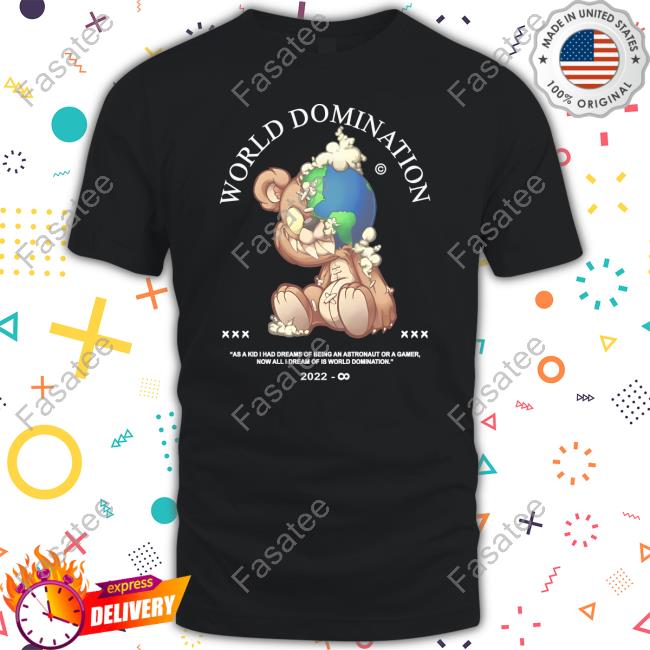 Jollztv Merch World Domination As A Kid I Had Dreams Of Being An Astronaut Or A Gamer Sweatshirt
