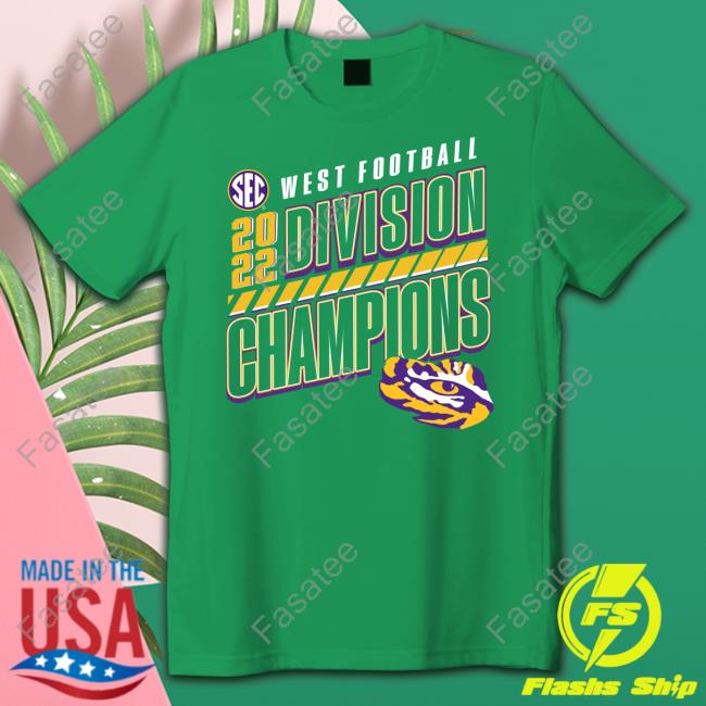 Lsu Tigers Sec West Football 2022 Division Champions Tee Shirts