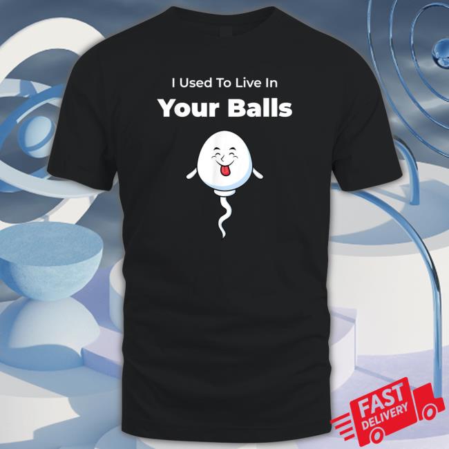 Official I Used To Live In Your Balls Silly Father’S Day shirt, hoodie, tank top, sweater and long sleeve t-shirt