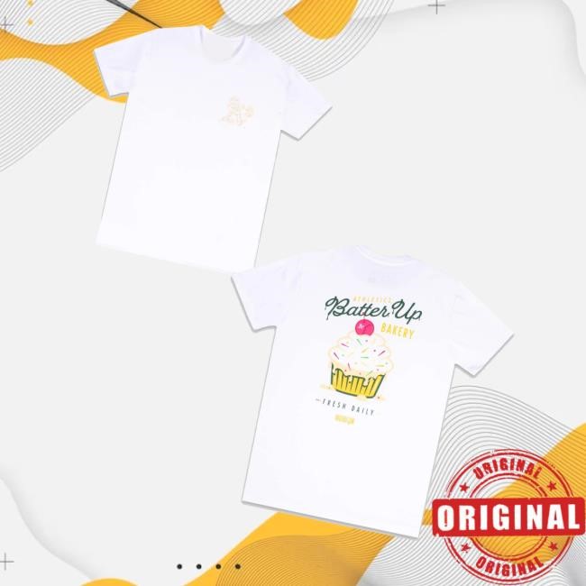 Baseballism Merch Batter Up Bakery Confetti Cupcake Tee Shirt