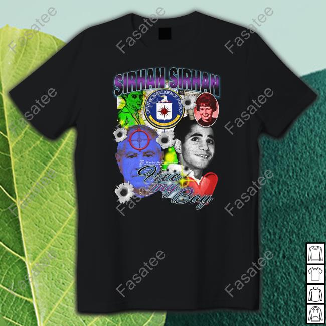 The Good Shirts Store Sirhan Sirhan Free My Boy Long Sleeve Shirt