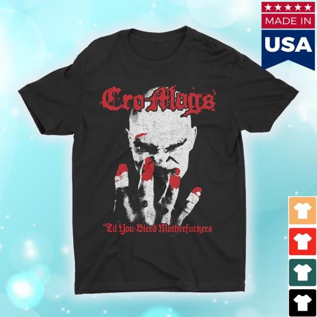 Night Shift Merch Cro-Mags - 'Till You Bleed Hands Crewneck Sweatshirt
