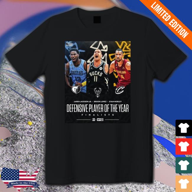 Jaren Jackson Jr Brook Lopez Evan Mobley Defensive Player Of The Finalists Hoodie