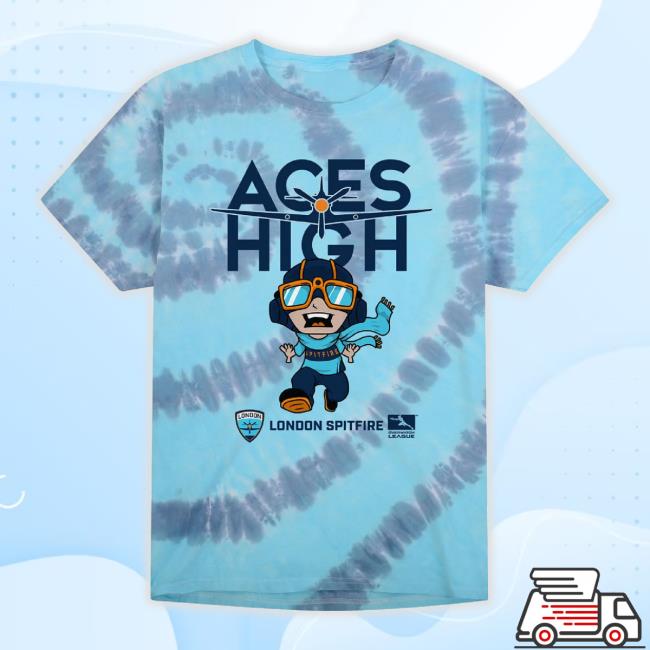 London Spitfire Tie-Dye Chibi Mascot Shirts