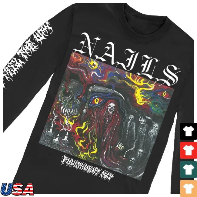 Nails Merch Nails Punishment Map Shirts Allinmerch