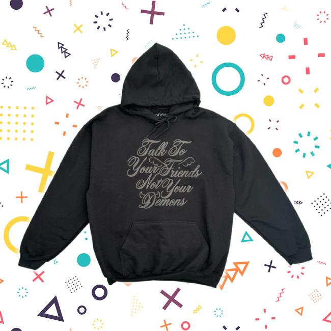 Trending Card Wear Merch Store Card Wear Talk To Your Friends Long Sleeve Tee - Multi Cardwear Shop
