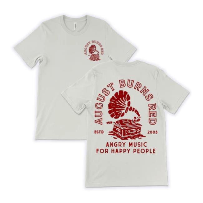 Official August Burns Redtour Merch Store Record Player Hoodie Sweatshirt White Combo Augustburnsredtourmerch Shop