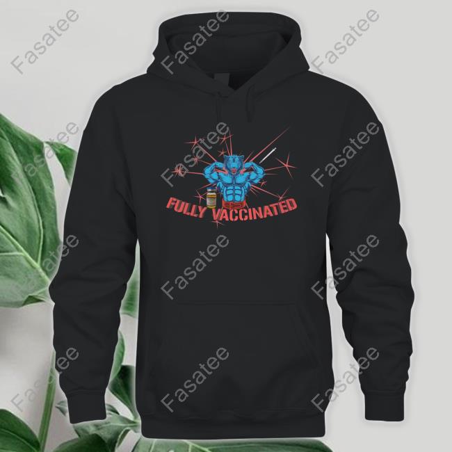 Unprofessionalapparel Merch Fully Vaccinated Text Tee Shirt