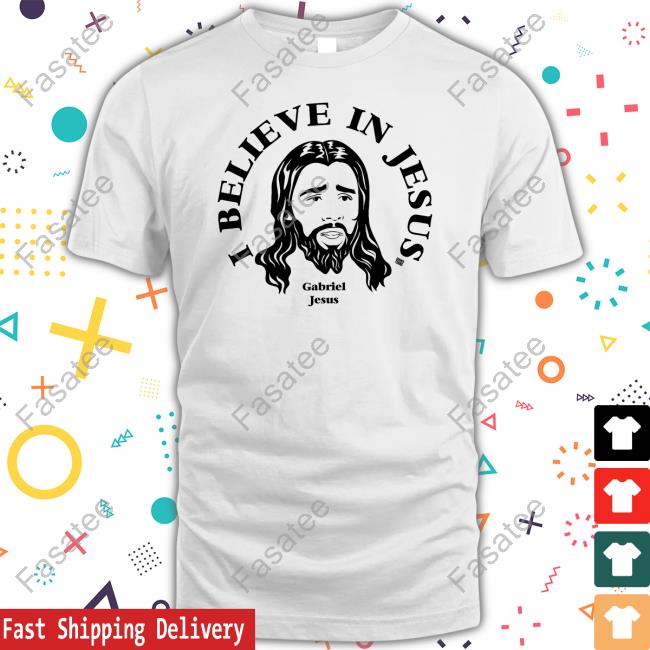 Gooner Toons I Believe In Jesus Gabriel Jesus Shirt Gunners