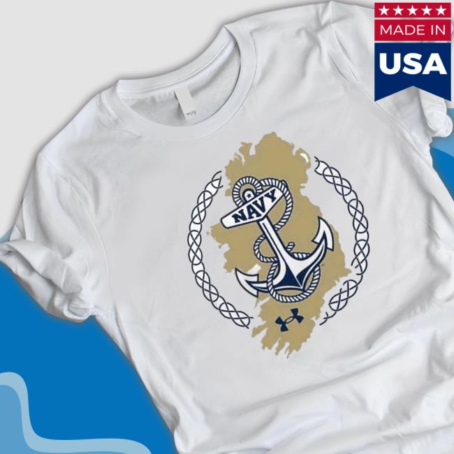 Official Navy Midshipmen Under Armour 2023 Aer Lingus College Football Classic Map Sweatshirt
