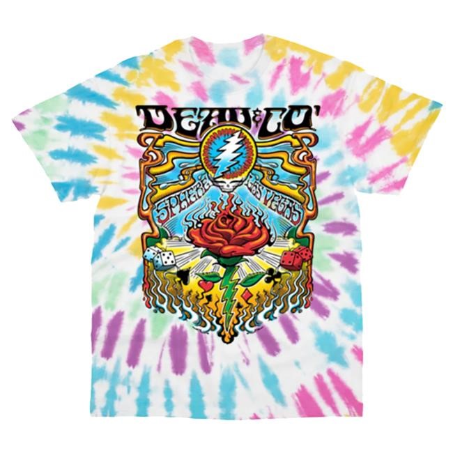 Deadandco Merch Dead & Co Sphere Las Vegas Tie Dye T-Shirt