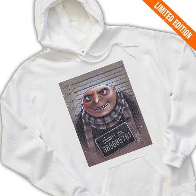 Official County Jail Gru Despicable Me Evil Genius Portrait shirt