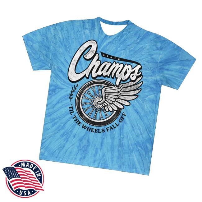 Statechamps Merch Wheels Tie Dye Tee