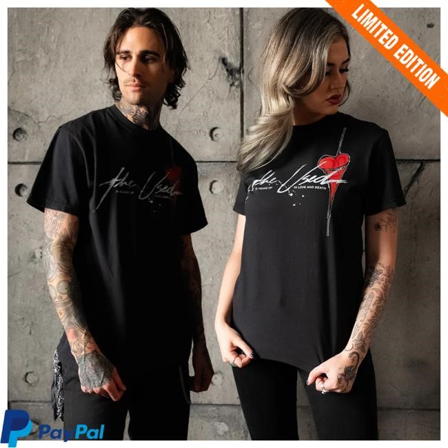 Theused Store The Used In Love And Death 20 Year Vintage Crewneck Sweatshirt