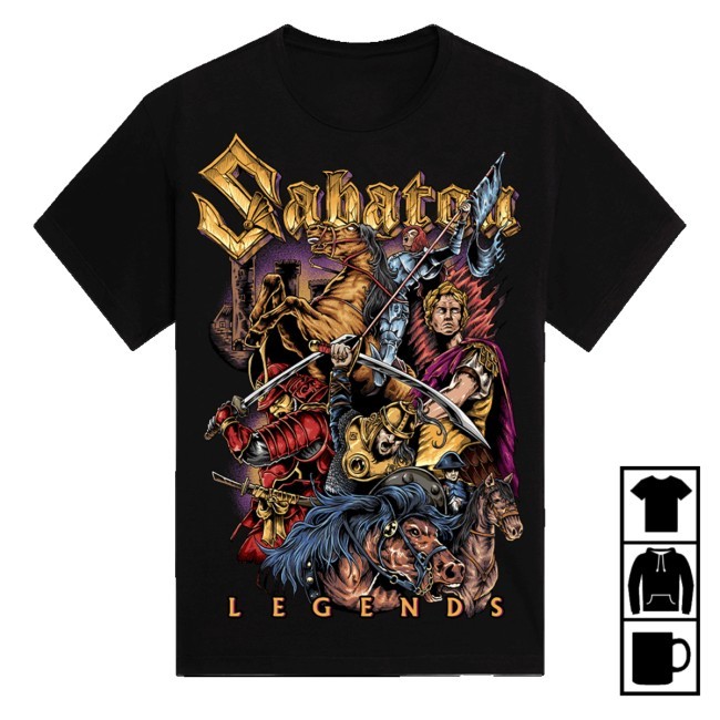 Sabaton Store Merch Vault Of Legends Purple Sweatshirt