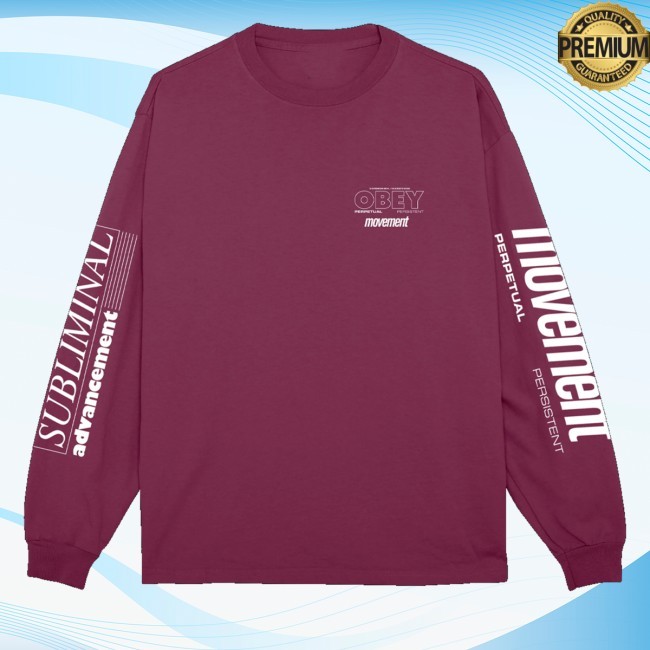 Obey Merch Store Persistent Movement Pigment Shirt, Hoodie, Sweatshirt