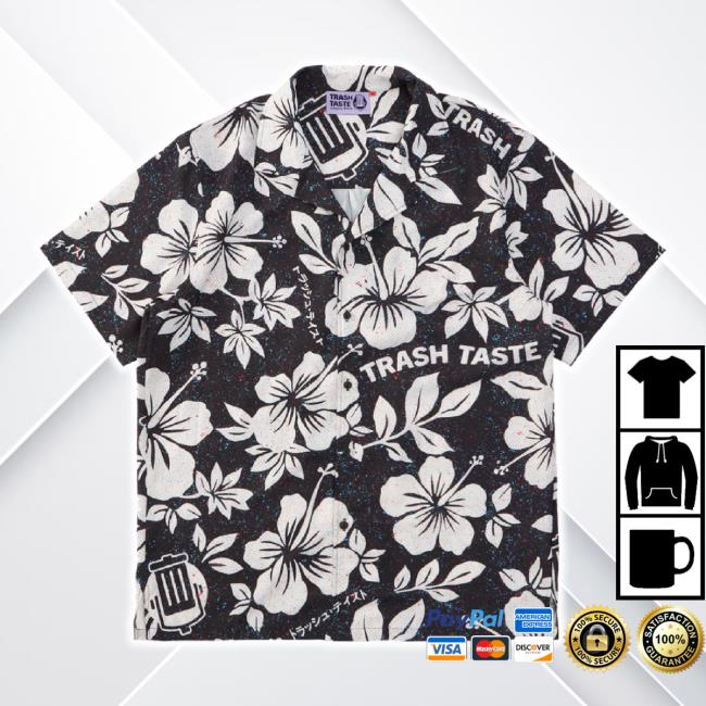 Original Trash Taste Aloha Sweater Black Trashtaste Shop