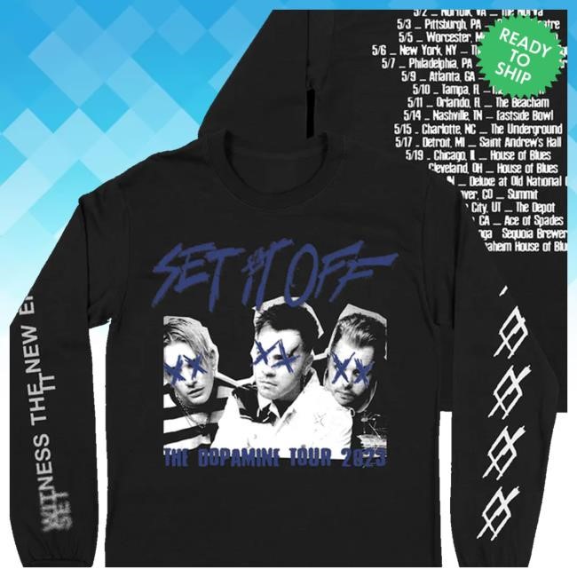 Set It Off Band Store The Dopamine Tour Long Sleeve Shirt