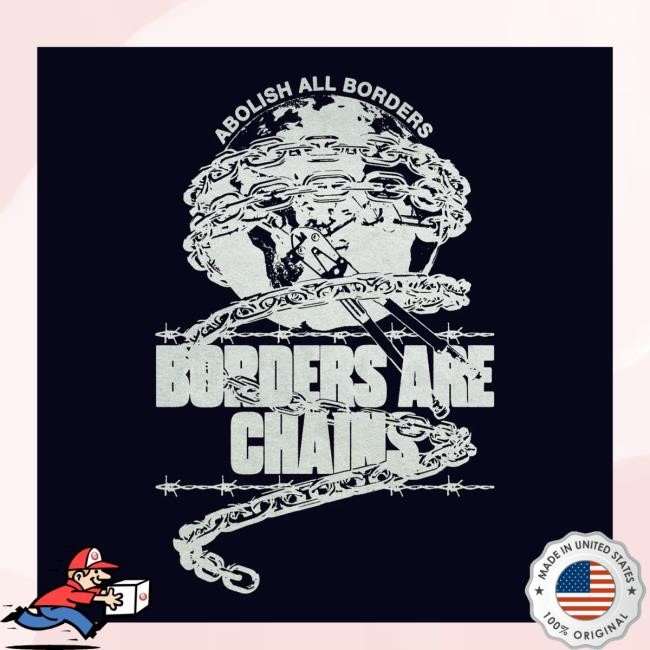 Ideologie Shop Store Hasan Piker Borders Are Chains Long Sleeve Shirt