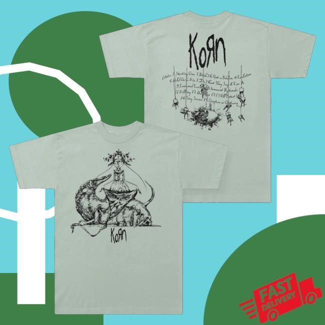Korn Webstore Merch Untitled Tracklist T-Shirt