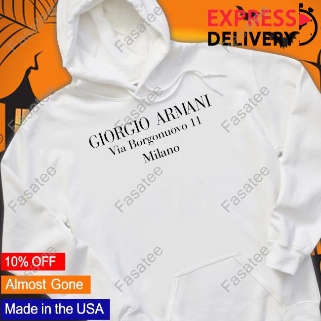 Charles Leclerc Wearing Giorgio Armani Via Borgonuovo 11 Milano Sweatshirt