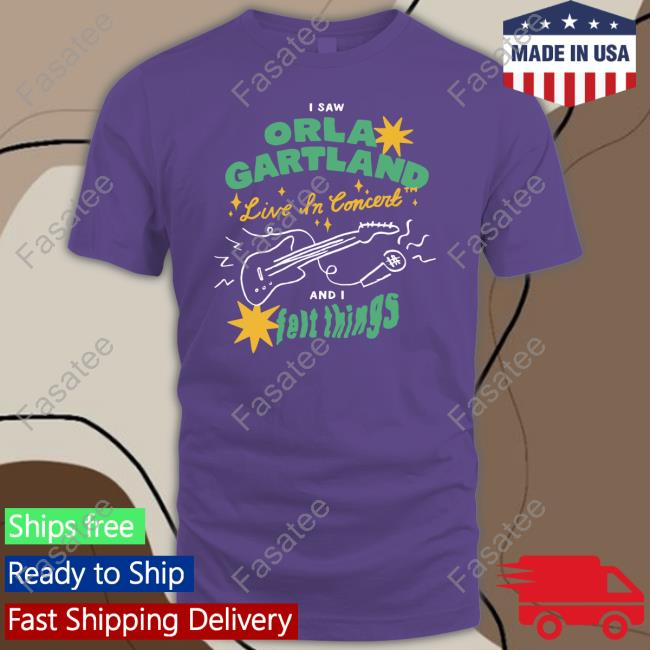 Orla Gartland Merch I Saw Orla Gartland Live In Concert And I Felt Things T Shirt I Saw Orla Gartland Live In Concert And I Felt Things Tee Shirt