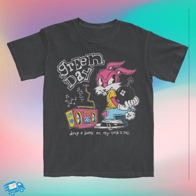 Official Rock Roll Repeat Forever Merch Store Shop Green Day Corvette Bunny New Shirt