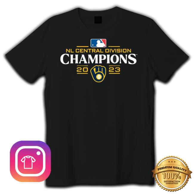 Official Milwaukee Brewers Nl Central Division Champions 2023 Logo Hoodie Sweatshirt