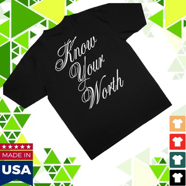 G-Eazy Know Your Worth Statement Black Tank Top