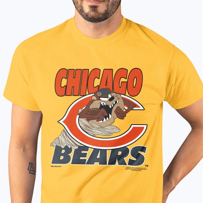 Sean Doolittle Tazmanian Taz Devil Chicago Bears Football T Shirt Washington Nationals
