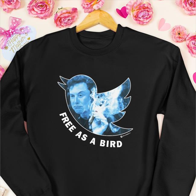 Black Wearechange Merch Elon Musk Free As A Bird Shirt