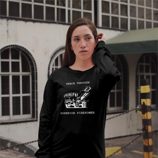 Poomped Peace Through Superior Firepower Shirt Pol Woj
