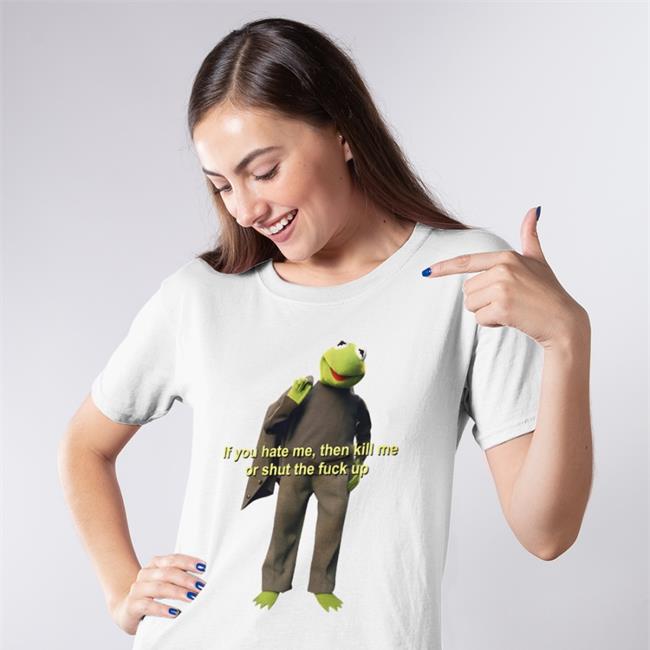 Saberspark If You Hate Me Then Kill Me Or shut The Fuck Up Long Sleeve Tee White