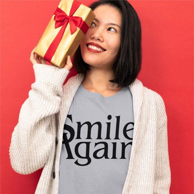 Mejealously Smile Again Shirt Sport Grey