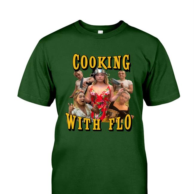 Best Of Florence Pugh Florence Pugh Holding Cooking With Flo White Shirt