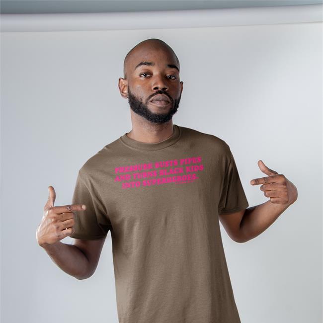 Supervsn Pressure Buts Pipes And Turns Black Kids Into Superheroes Shirt